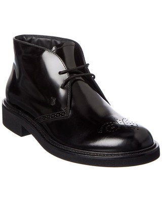 

Мужские кожаные ботинки Tod S черные, Черный, NA