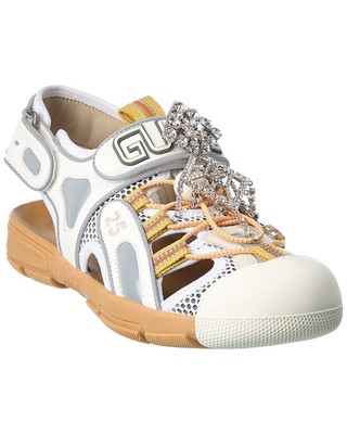 

Женские сандалии Gucci из кожи и сетки, NA