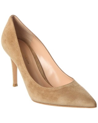 Gianvito Rossi Замшевые туфли-лодочки Gianvito 85 женские коричневые 39