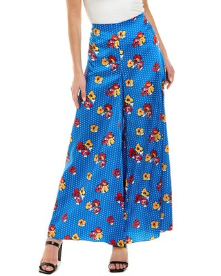 

Женские пижамные брюки с широкими штанинами Carolina Herrera, Cobalt multi, NA