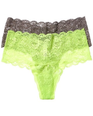 

Набор из 2 женских стрингов Cosabella NSN Comfie Cutie, Odisha grey/neon yellow, NA