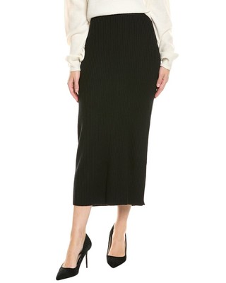 Шерстяная юбка-карандаш Eileen Fisher Женская черная Xxs