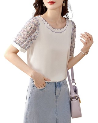 

Футболка Ounixe женская, White - multicolor print