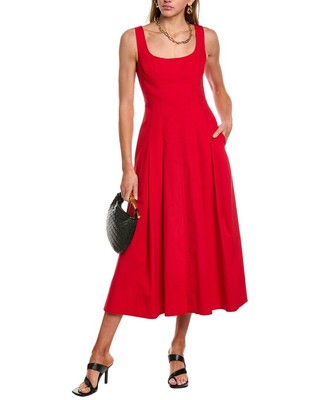 A.L.C. Isabel Midi Dress Womens Red 12