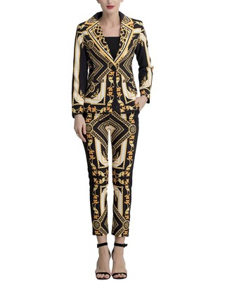 

Женский комплект из  курток и брюк Burryco, Pink - golden print