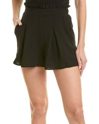 Brook + Lynn Pleated Short Women's Black M