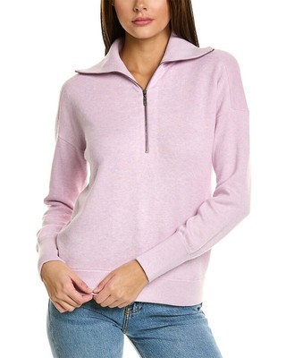 

Женский свитер из смесового кашемира с молнией 1/2 Forte Cashmere, фиолетовый