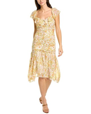 

Женское белое платье миди Astr The Label Devereaux размера, Белый