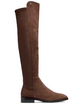 

Stuart Weitzman Keelan Замшевые ботинки женские, Walnut srgsue/str gabrdne, NA