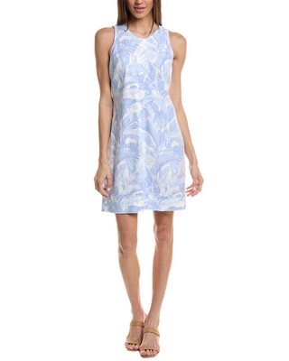 Женское мини-платье из льняной смеси Tommy Bahama Palm A Dora Palma Toile