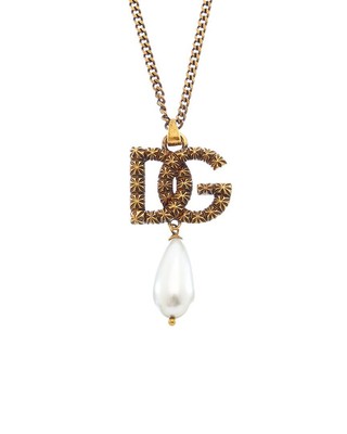 Женские золотые серьги-клипсы с логотипом Dolce & Gabbana Dg Os