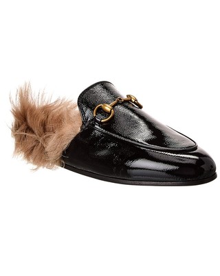 Женские лакированные туфельки Gucci Princetown