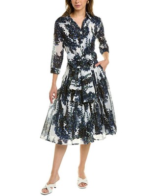 

Платье-рубашка Samantha Sung Audrey 4 женское, Wisteria blossom white indigo
