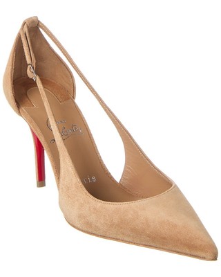 Женские замшевые туфли-лодочки Christian Louboutin Apostrophoric 80