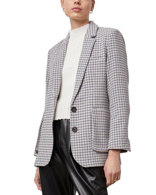 

Женский полушерстяной пиджак Rails Windsor размера, Lilac navy mini check