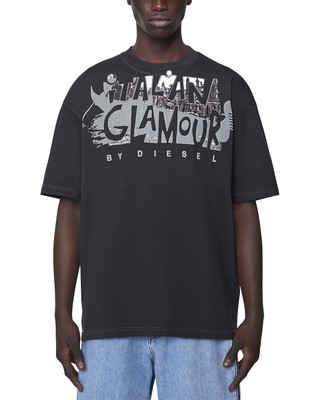 

Мужская футболка Diesel Wash, Черный, NA