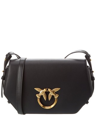 

Pinko Love Click Exagon Классические женские кожаные сумки через плечо, черные, NA