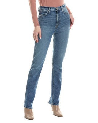 Джинсы Hudson Jeans Harlow Ultra High-Rise Moon Flower Cigarette Jean женские синие 24