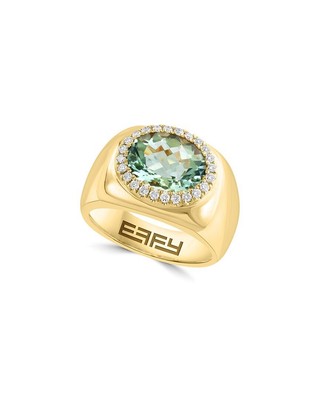 Effy Fine Jewelry Кольцо с бриллиантами и драгоценными камнями 14 Карат 3,74 Карата Женское 7