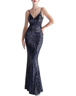 

Калинну Макси Платье Женское, Dark blue