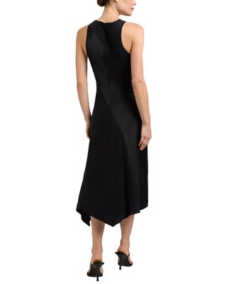 Pre-owned Cinq À Sept Solana Silk Dress Women's In Black