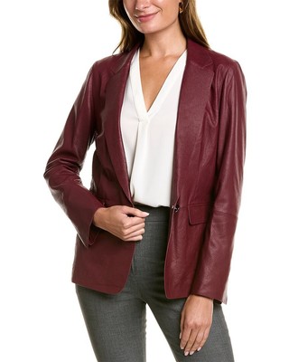 

Женский кожаный пиджак Lafayette 148 New York Lyndon, Vino