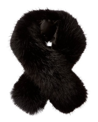 Женский шарф Surell Accessories Pull-Through черного цвета