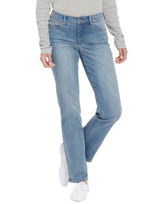 Женские джинсы с прямыми штанинами Nydj Marilyn Celeste Wash 00Р