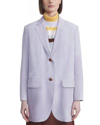 

Женский кожаный пиджак Lafayette 148 New York на двух пуговицах, Aster