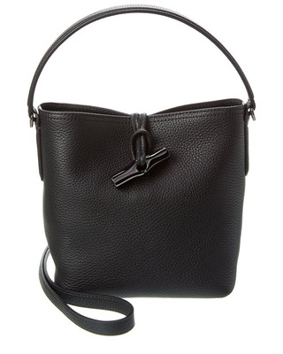 

Женская кожаная сумка Longchamp Roseau Essential, черная, NA