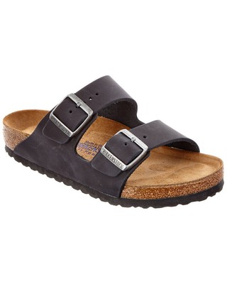 

Мужские сандалии из промасленной кожи Birkenstock Arizona, черные, Черный, NA