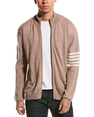 Мужская куртка Brodie Cashmere из смеси шерсти и кашемира в полоску с рукавами L