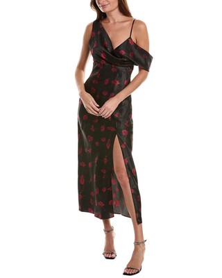 Женское миди-платье из смесового шелка Nicholas Finley