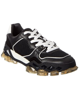 

Jimmy Choo Diamond X Trainer/M Женские кроссовки из кожи и сетки, черные, Черный, NA