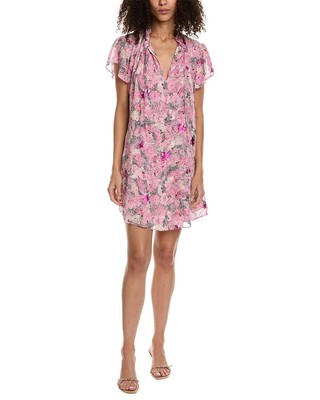 Женское мини-платье из фольги Kooples с деталями из фольги