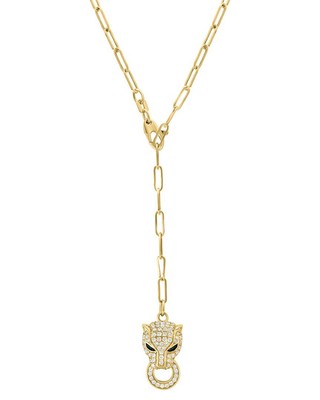 Женское колье Effy Fine Jewelry с бриллиантами и изумрудами весом 14 Карат 0,79 Карата.