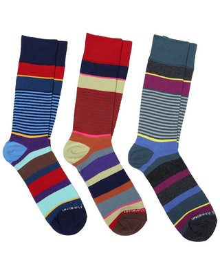 

Непросто сшитый набор из 3 мужских носков с круглым вырезом, Multi