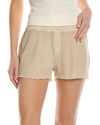 

Wsly вафельные короткие женские, Бежевый, NA