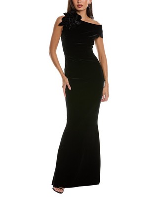 Бархатное платье Chiara Boni La Petite Robe Fudo Женское черное 40