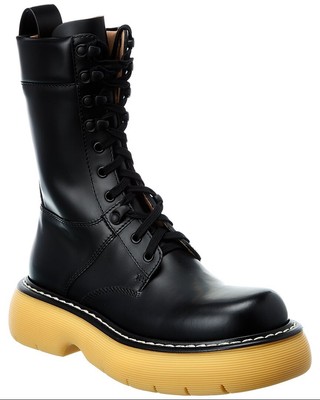 Женские кожаные ботинки Bottega Veneta The Bounce, черные, 39,5