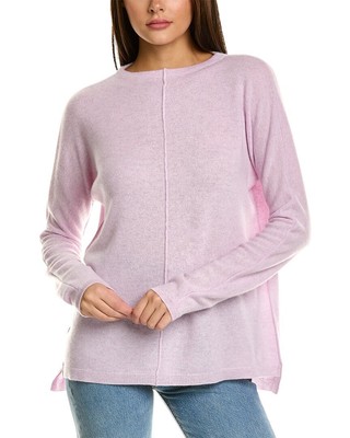 

Кашемировый свитер Forte Cashmere со швами, легкий воронкообразный женский фиолетовый размер