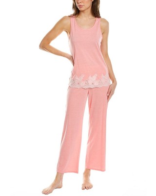 

Женский комплект пижамных брюк Natori Luxe Shangri La из 2 предметов, Comht. bright coral, NA