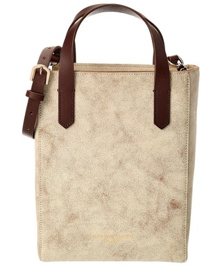 

Женская кожаная мини-тоут Golden Goose California North-South, белая, NA