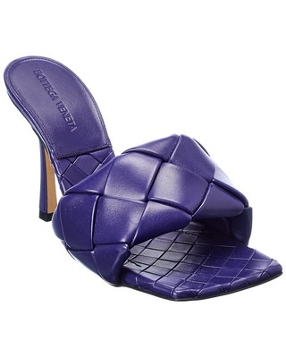 

Bottega Veneta The Lido Intrecciato Женские кожаные сандалии, Фиолетовый, NA