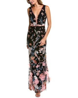 

Платье Marchesa Notte женское черное, Черный