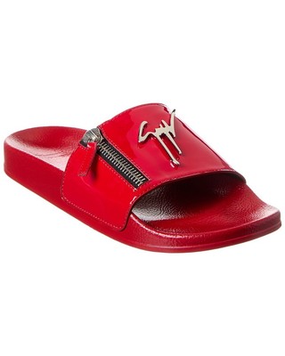 

Мужские лакированные шлепанцы Giuseppe Zanotti Newburel, Красный, NA