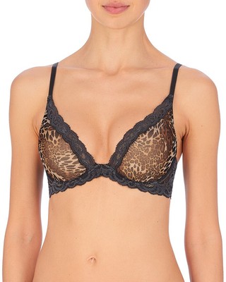 

Женский бюстгальтер без косточек Natori Feathers Contour с глубоким вырезом, Coal luxe leopard print, NA