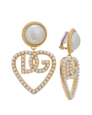 Женские серьги-клипсы с логотипом Dolce & Gabbana Dg Heart