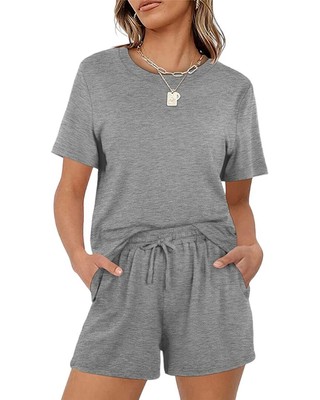 

Женский комплект из 2 предметов Orso Levi, рубашка и шорты, Grey, NA