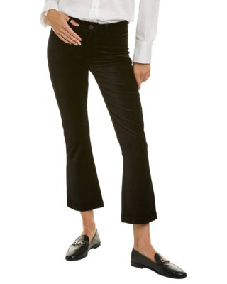 

Черные укороченные расклешенные джинсы Colette с высокой посадкой Paige Denim Colette для женщин, Black overdye, NA